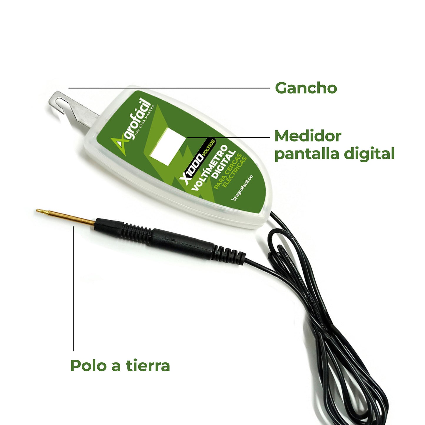 Voltímetro Digital para Cerca Eléctrica Agrofácil