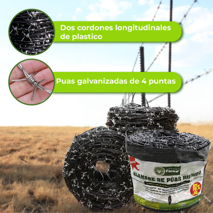 Alambre de Púas Híbrido C12 x 400m Farmer