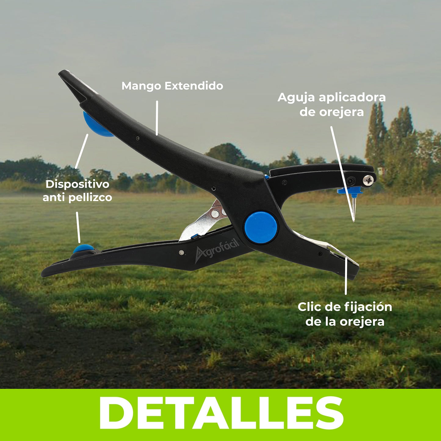 Aplicador de Orejera Automático Agrofácil