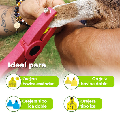 Aplicador de Orejera Universal Agrofácil