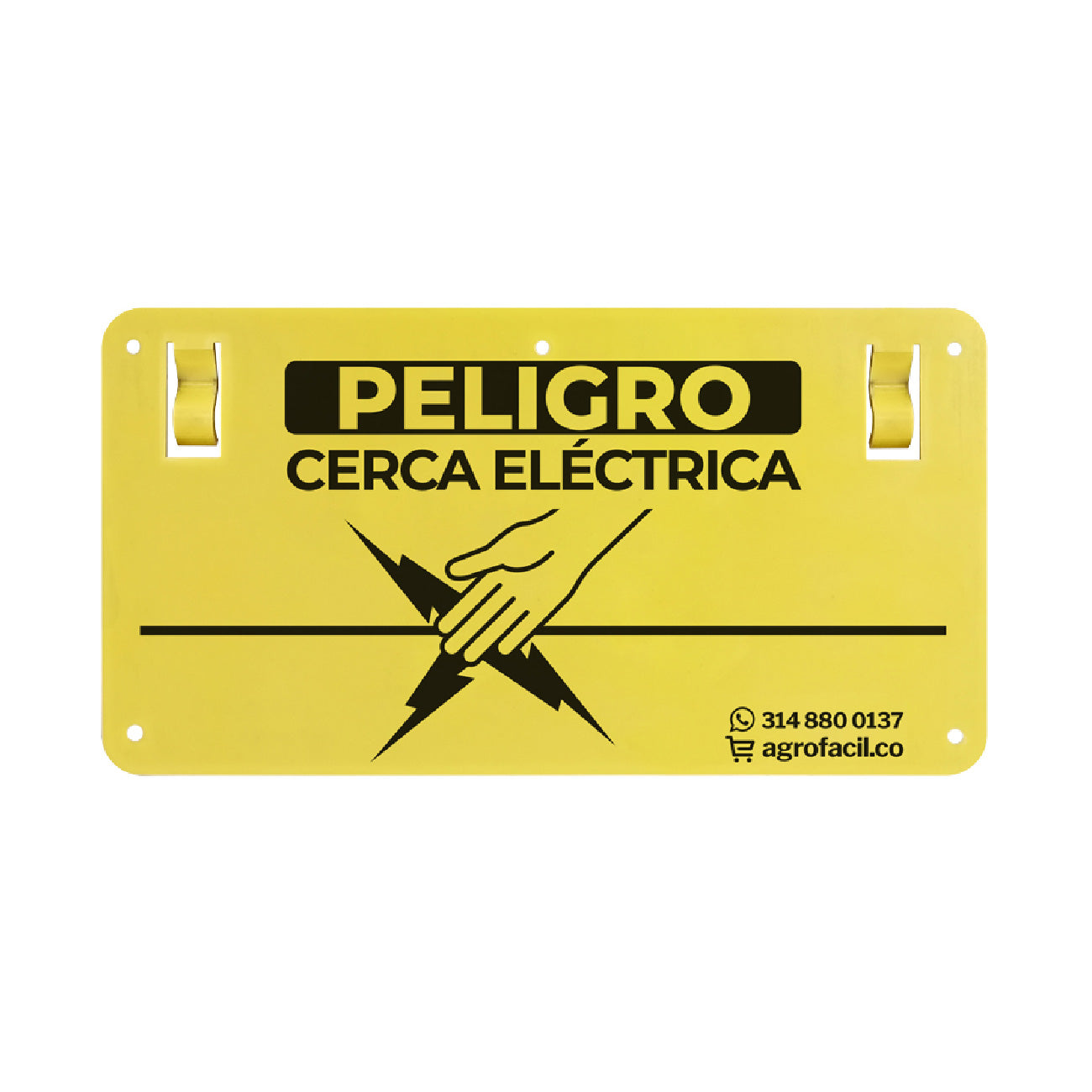 Aviso de Precaución Cerca Eléctrica Agrofácil