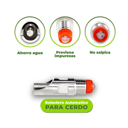 Bebedero Metálico para Cerdo Agrofácil