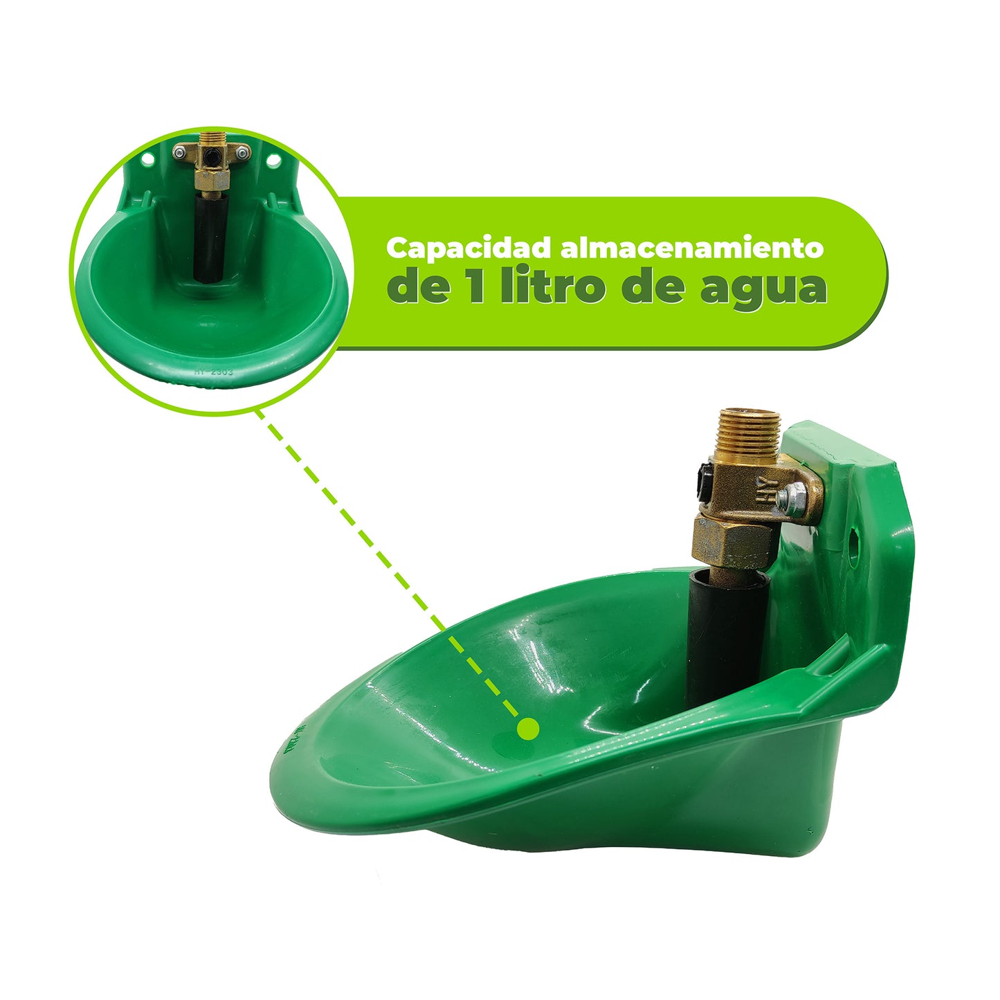 Bebedero Plástico Automático 1.8 Lts Agrofácil