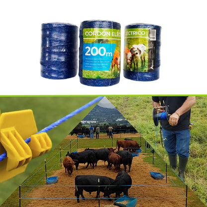Cordón Eléctrico Rollo x 200m Agrofácil