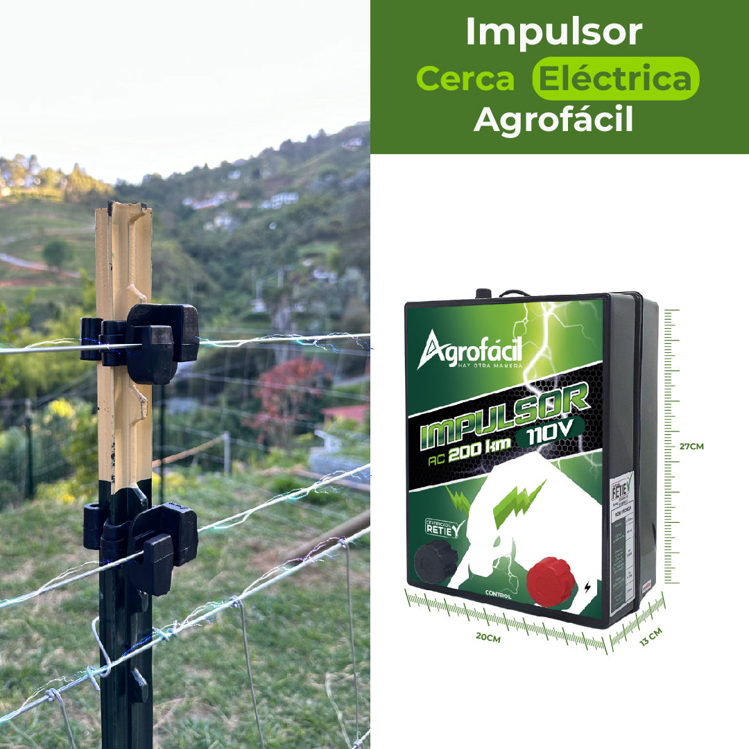 Impulsor Cerca Eléctrica 110V Agrofácil