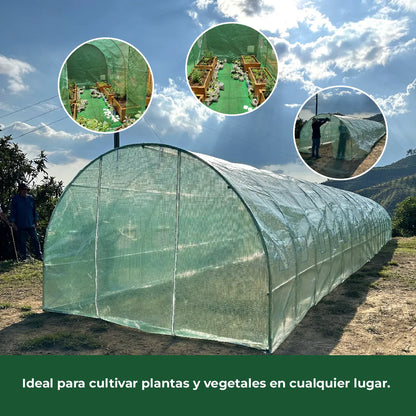 Invernadero Portátil Túnel Agrofácil 18 x 3 x 2m