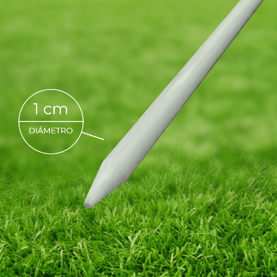 Varilla de Fibra de Vidrio 1.5m x 10mm Agrofácil X 5 unidades